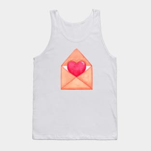 heart letter Tank Top